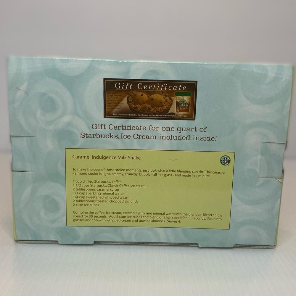 NIB/NWT Starbucks MILK SHAKE Drinking Glass Set - Picture 2 of 6